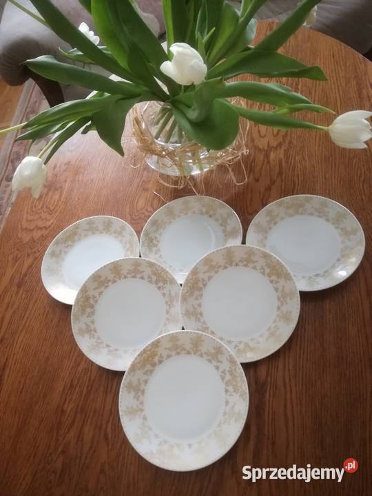 Rosenthal Piękne biało złote talerzyki vintage Jastrzębie-Zdrój