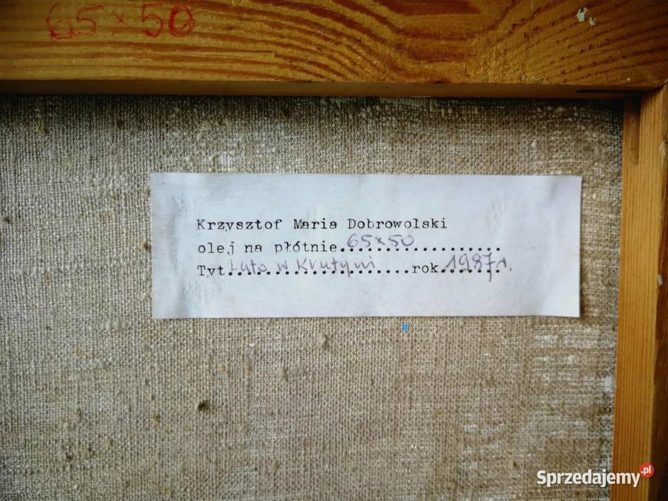 Sprzedam Olejny obraz na płótnie Duży lato w mazowieckie Józefów sprzedam