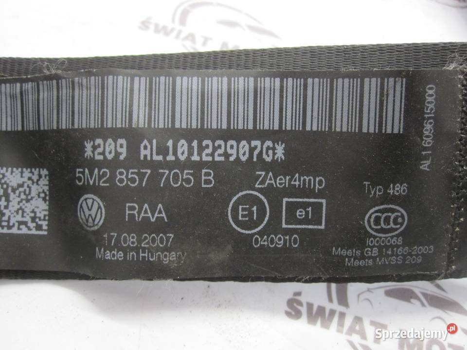 BMW E90 LIFT 08r pas bezpieczeństwa lewy przód świętokrzyskie sprzedam