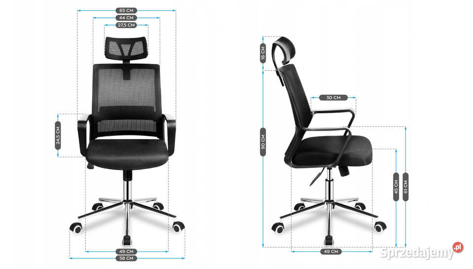 Fotel biurowy obrotowy Krzesło biurowe MarkAdler Baranowo