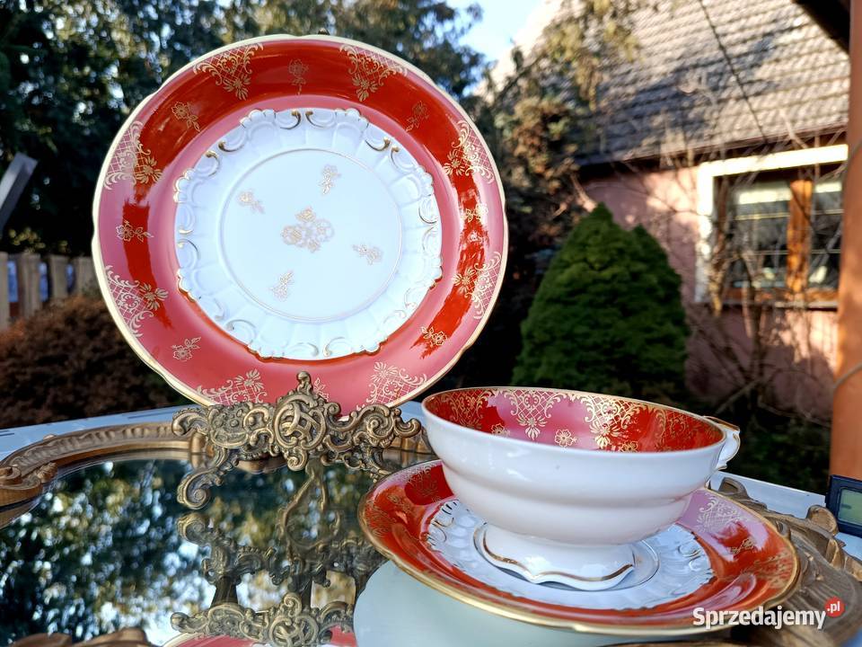 Filiżanka Trio porcelanowe sygnowane