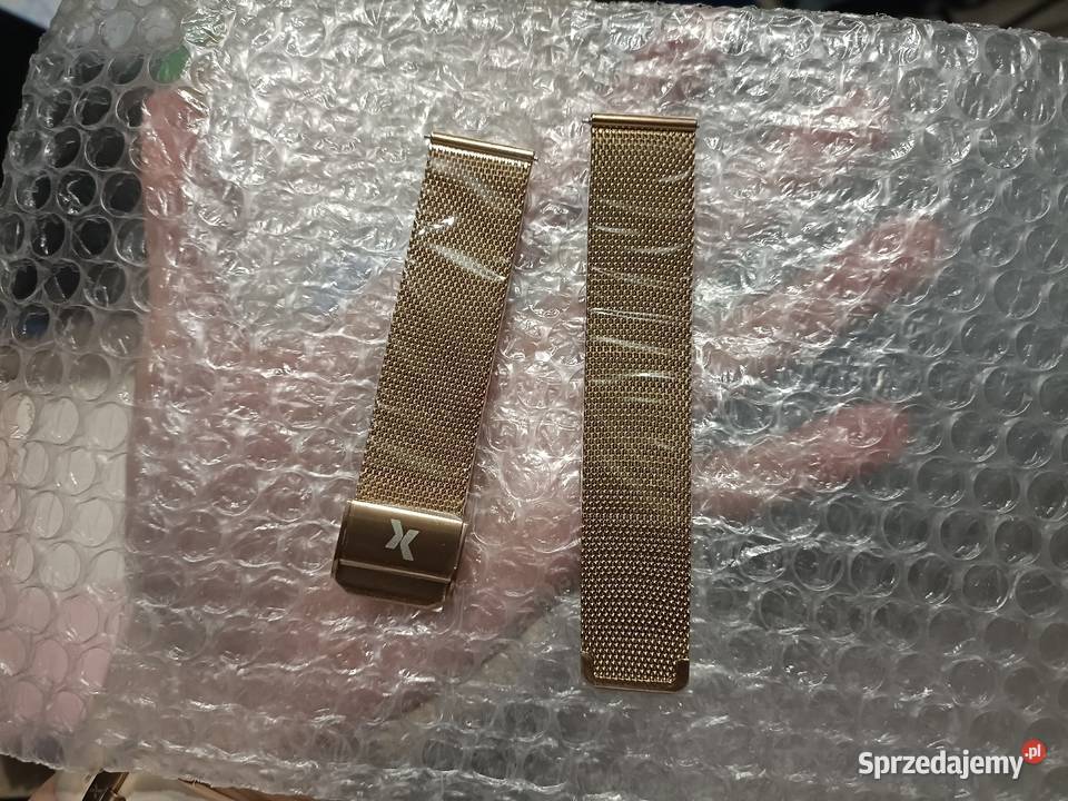 Pasek Opaska Bransoleta Metalowa Złota do Maxcom pomorskie Kwidzyn