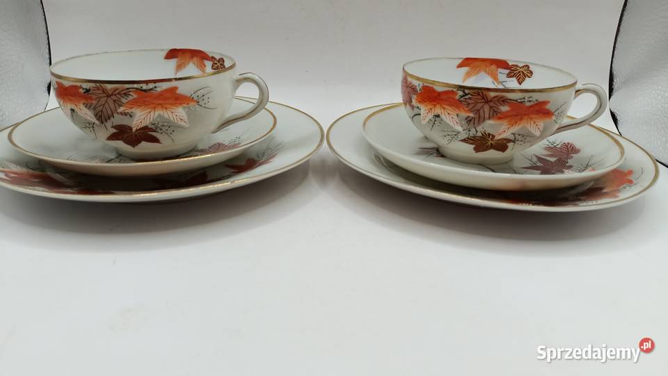 Dwa razy trio jesienne liście azjatycka