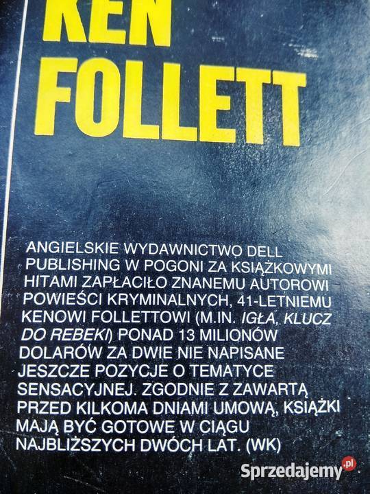 Follet książki Papierowe pieniądze 1wyd Warszawa sprzedam