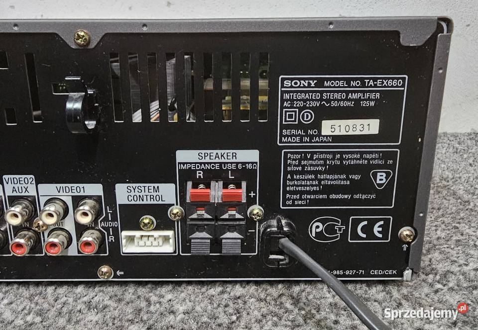 Wzmacniacz stereo Sony TAEX660 sprawny wysyłka Kraków