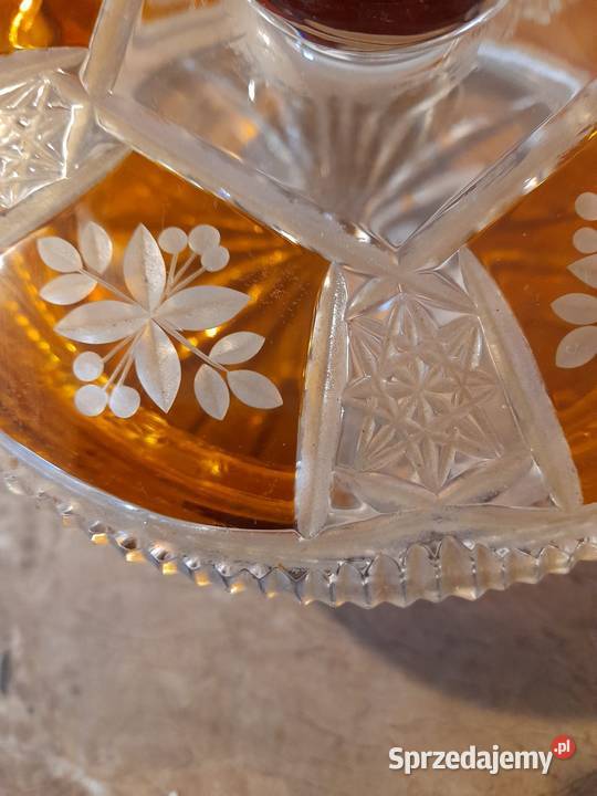 Kryształ duża BombonierkaVINTAGE PRL lata 60 XXw mazowieckie