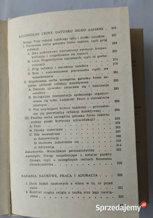 Zarys wszechświata personalistycznego Teilhard Hajnówka