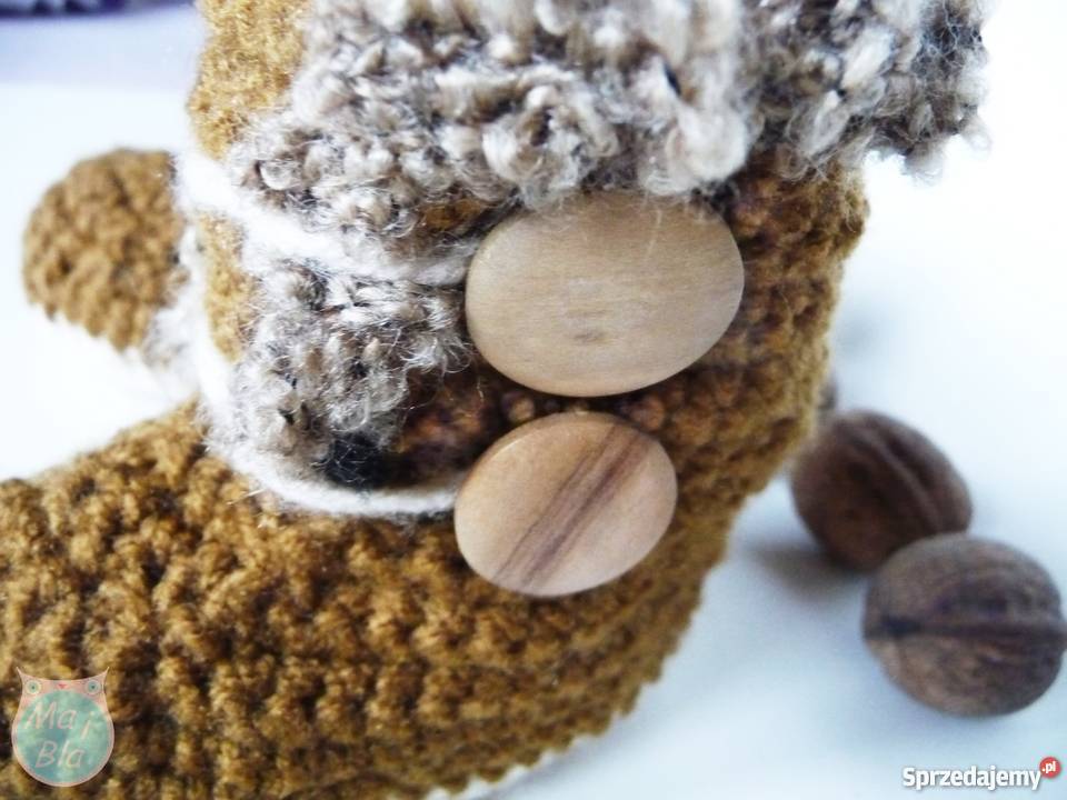 buciki szydełkowe kozaczki IDEALNE NA PREZENT Kłobuck sprzedam