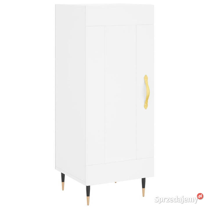 Wysoka szafka biała 345x34x180 materiał Warszawa