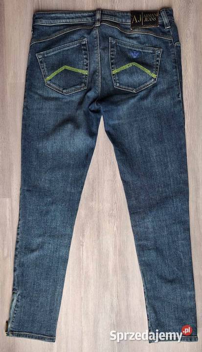 Spodnie jeansowe Armani Jeans r 26 niebieskie Bez wzoru Moda i Styl Sosnowiec