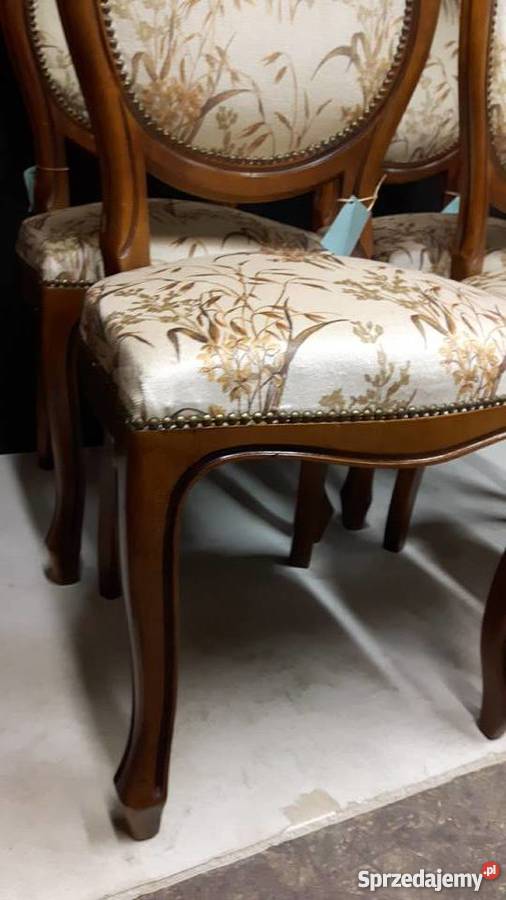 Stylowe krzesła ludwikowskie 4 Piła sprzedam