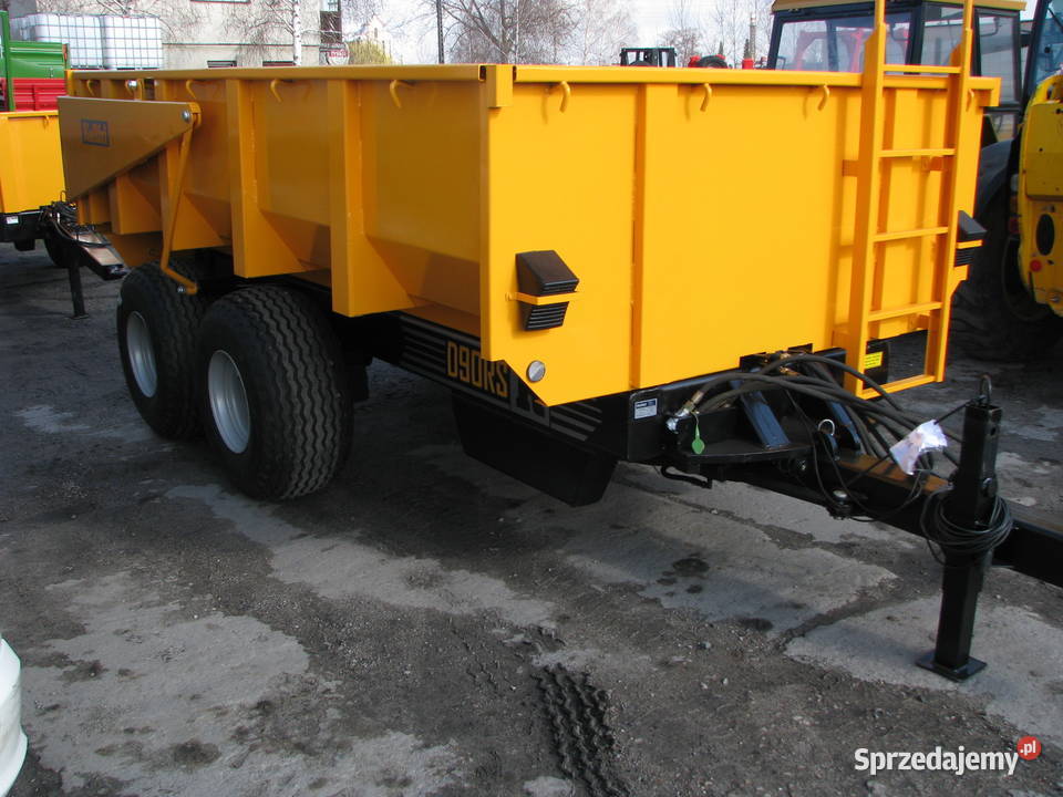 NOWA Przyczepa budowlana firmy KELLFRI 9ton z nieuszkodzony Opoczno