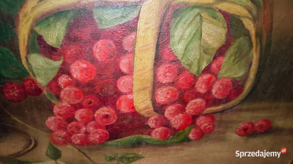 Obraz olejny na płótnie łódzkie Chorzew sprzedam