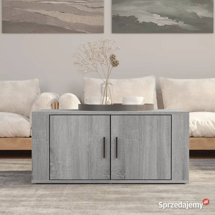 Stolik kawowy szary dąb sonoma 80x50x36 WM816518 Meble Warszawa