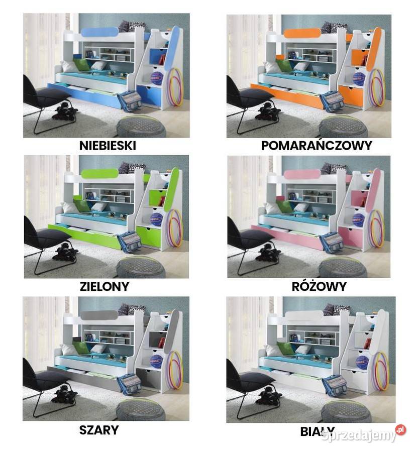 Łóżko piętrowe SEGAN MEBLOBED