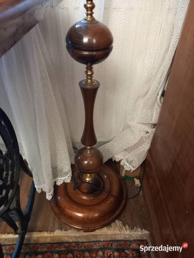 Duża lampa stylowa prl odcienie brązowego Rybnik sprzedam