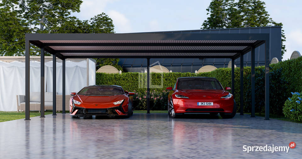 CarPort PREMIUM wiata samochodowa 7x5 antracyt
