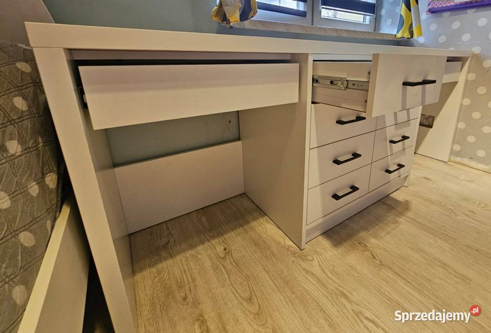 Biurko z komodą 2 osobowe 200cm