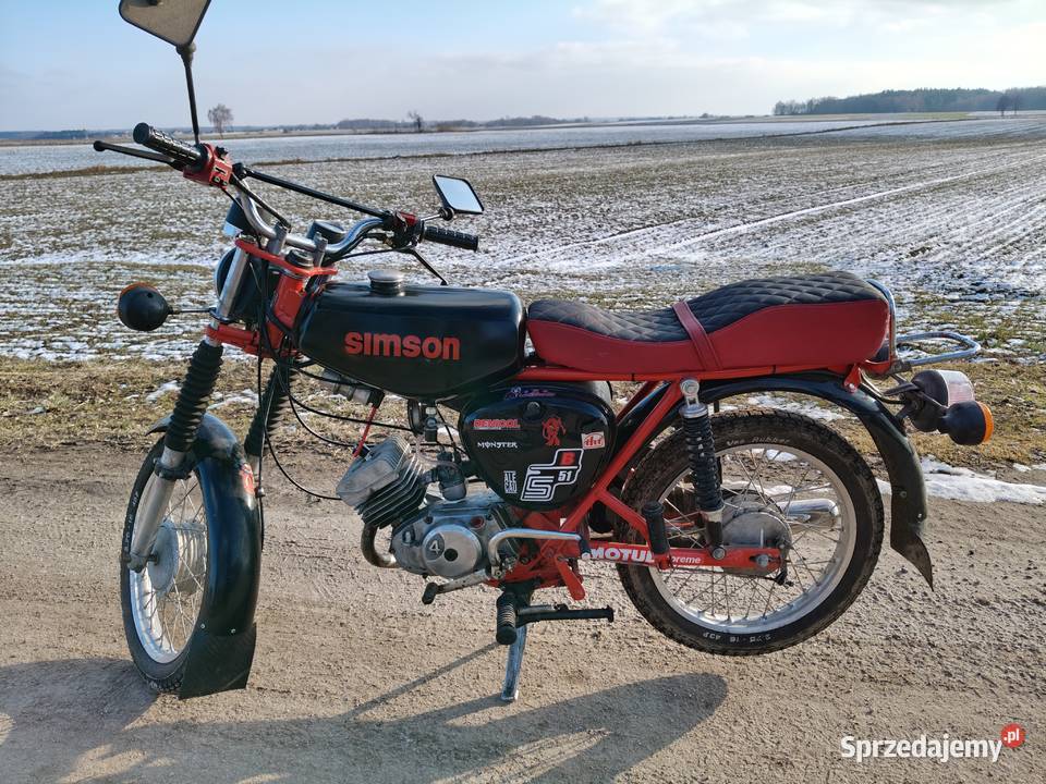 Simson S51 1990r dokumenty aktualny PT Rok produkcji 1990 Nowe Skalmierzyce