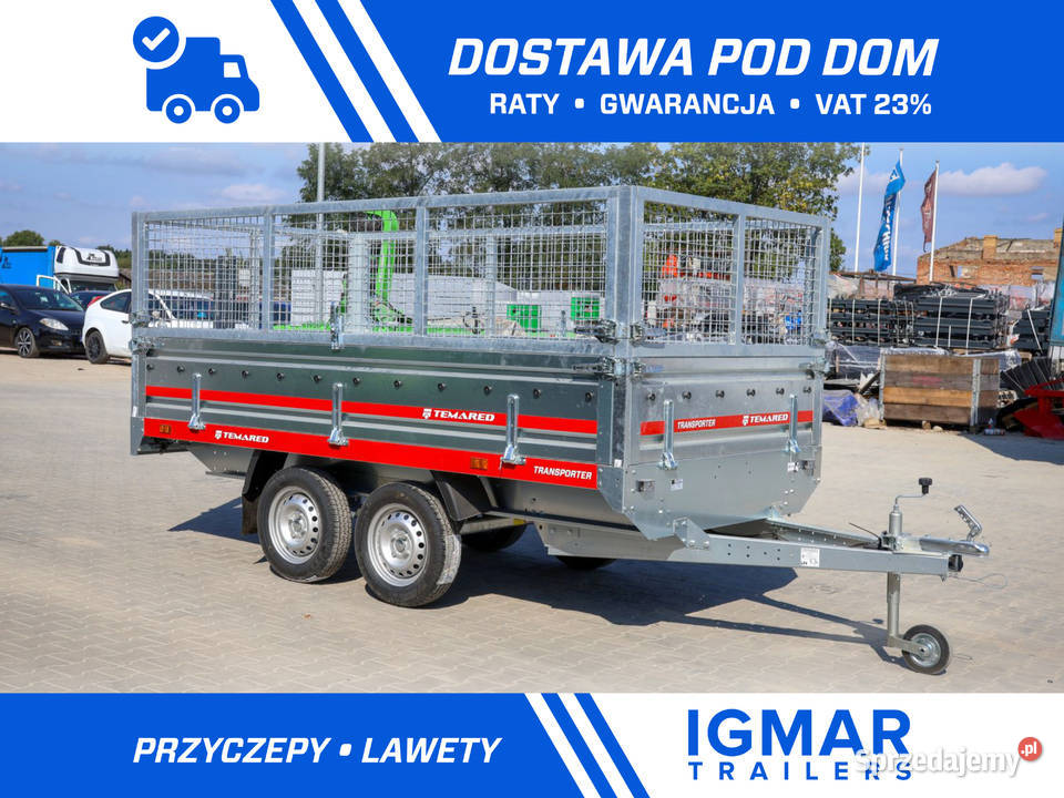 Przyczepa dwuosiowa TEMARED TRANSPORTER 30152 z 2 Kołobrzeg