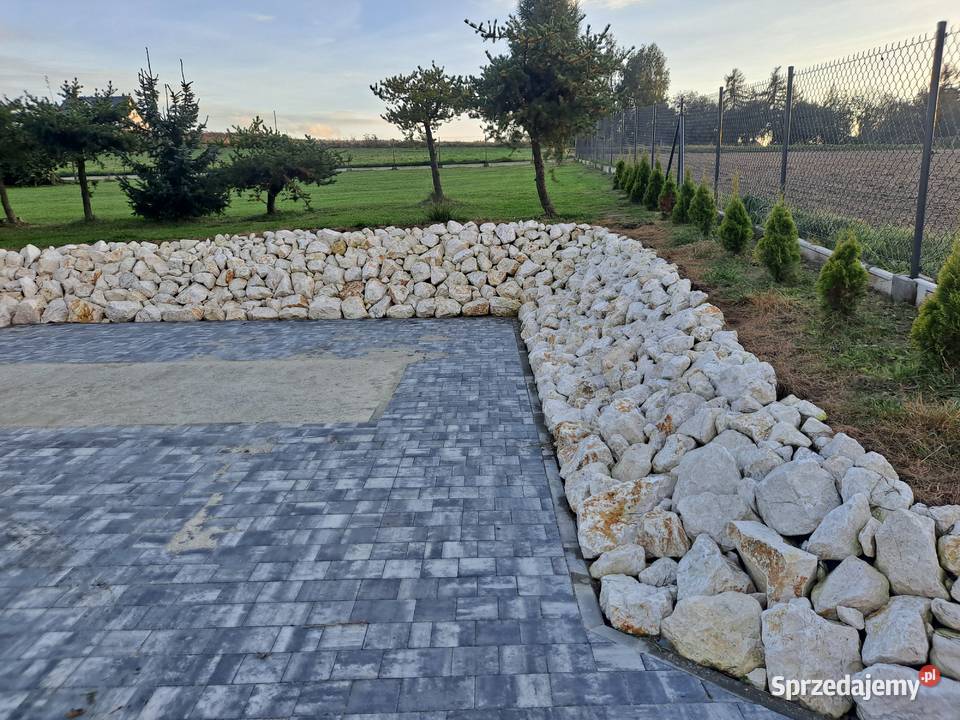 Kamień ogrodowy biały głaz białe głazy 90350 mm Żwir i kamienie Kraków