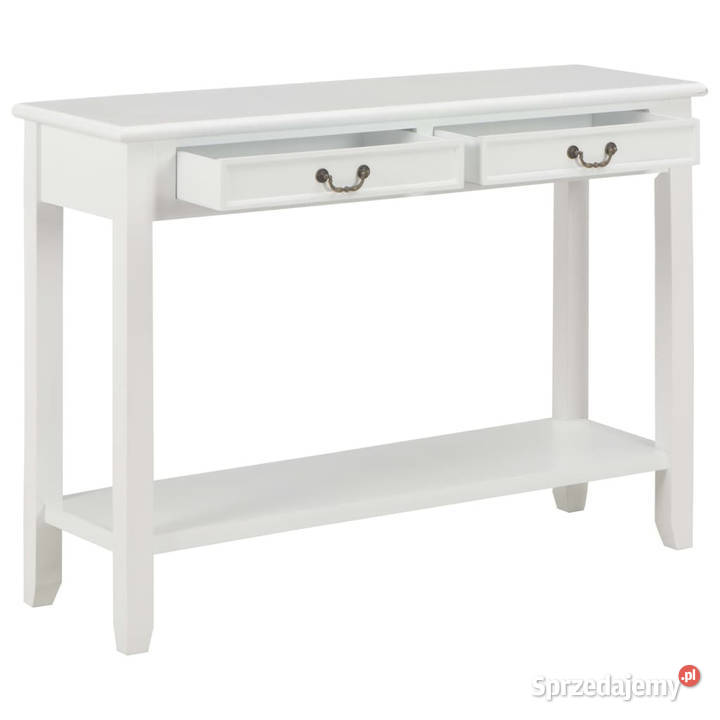 Stolik konsola biały 110 x 35 x 80 drewniany sprzedam