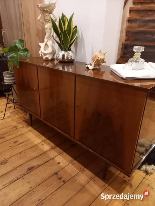 Komoda retro prl wysoki połysk fornir