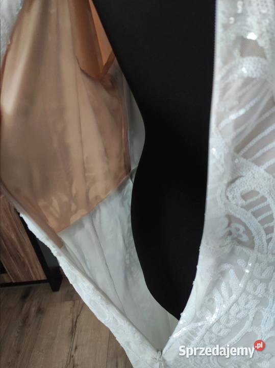 Suknia ślubna 48 4XL Bonprix biała Rozmiar 48