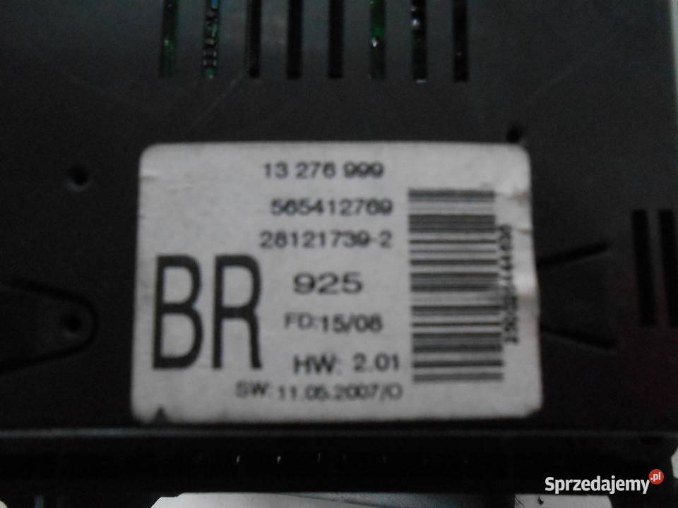 WYŚWIETLACZ 12 PIN OPEL ASTRA III H 17 CDTI