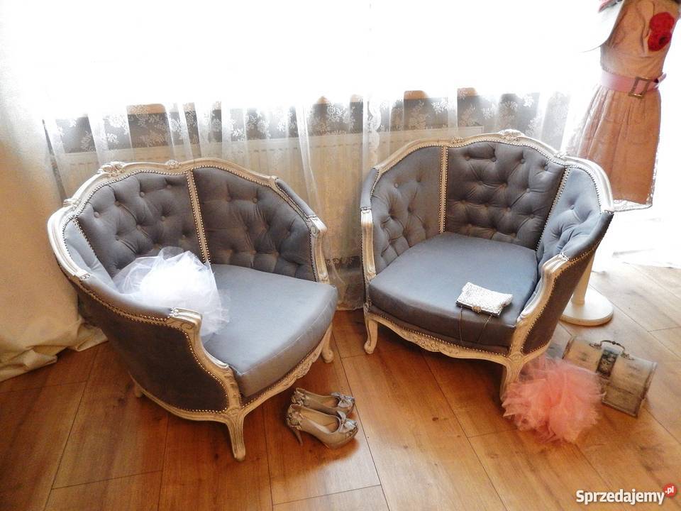 fotelantyk berżerapikowany ludwik renowacjiszary dolnośląskie Lubin