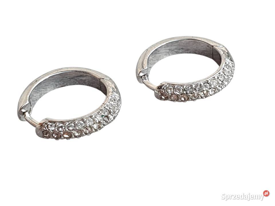 Stare kolczyki z cyrkoniami stal chirurgiczna Pozostałe śląskie Cieszyn