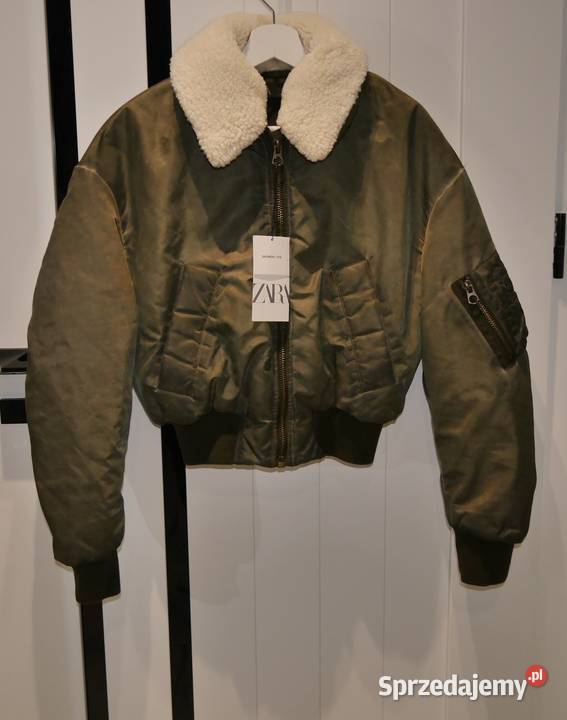 Zara piękna kurtka bomberka futerko nowa 34 XS dolnośląskie Wrocław