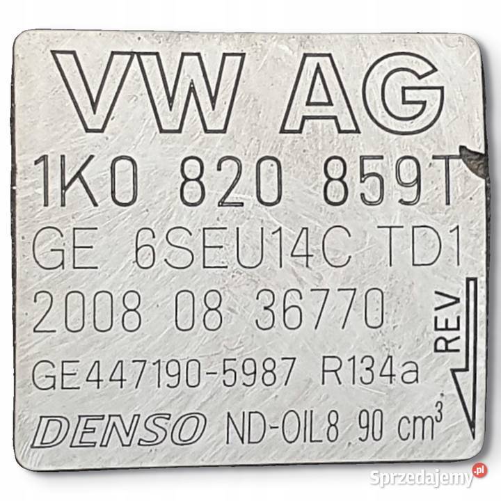 SPRĘŻARKA KLIMATYZACJI VW Golf VI 14 TSI osobowe Chełm sprzedam