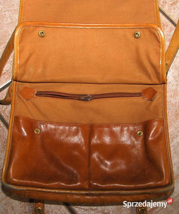 Teczka Skórzana Listonoszka MYŚLIWSKA gruba mazowieckie