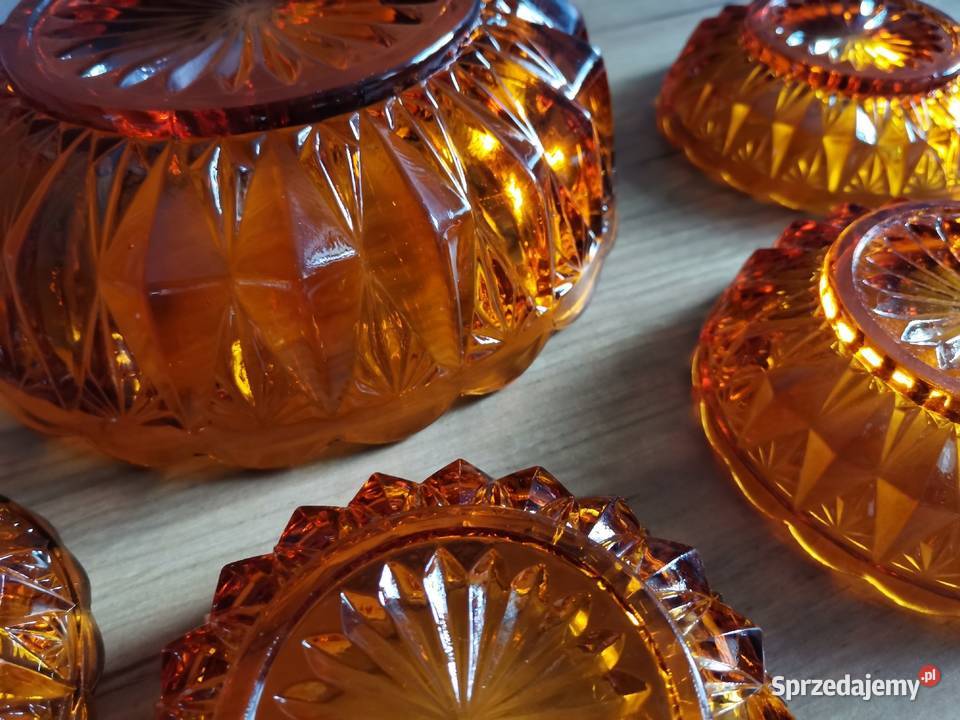 Stare przedwojenne szkło Art Deco misa miseczki sprzedam
