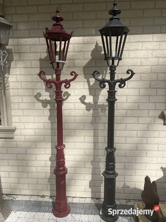 Lampa ogrodowa latarnia parkowa sygnowana CROWN Długopole-Zdrój