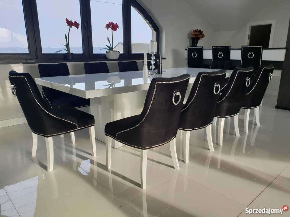 Pikowane hampton glamour krzesło z kołatką Bydgoszcz sprzedam