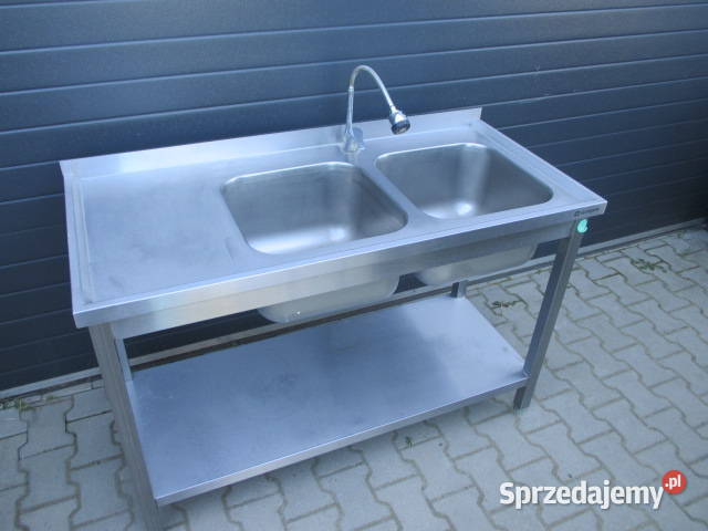 Zlew Gastronomiczny 2 Komorowy Z Półką 1306085
