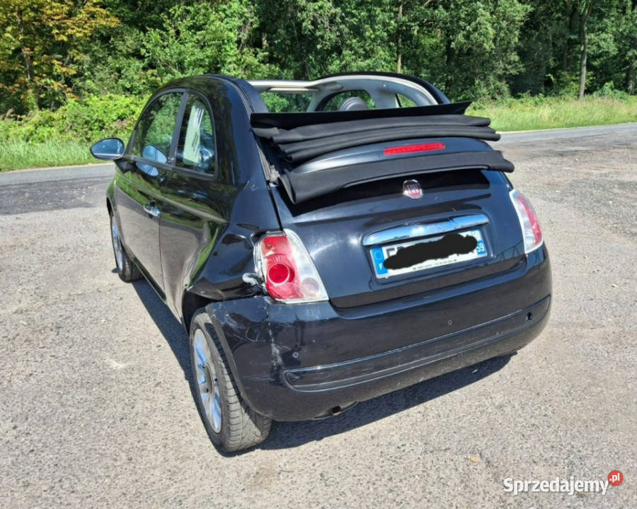 Fiat 500 Fiat 500 kabrio I 2007 Samochody osobowe wielkopolskie Pleszew