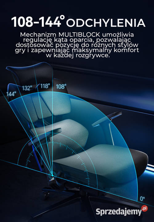 Fotel ergonomiczny gamingowy Angel Furia PRO z Jarosław