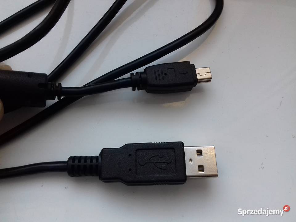 Mini USB kabel miniUSB 117 USB ABmini czarny kable, taśmy, przedłużacze Bydgoszcz sprzedam