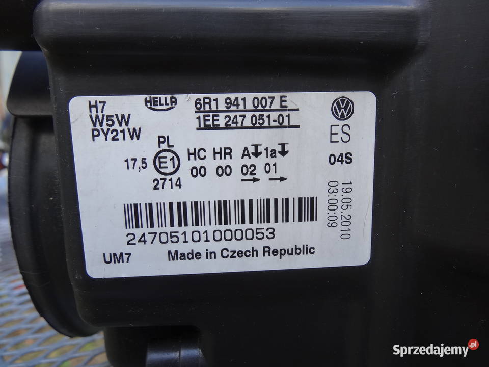 lampa lewa vw polo 6r hella 6r1941007e opolskie Niemodlin sprzedam