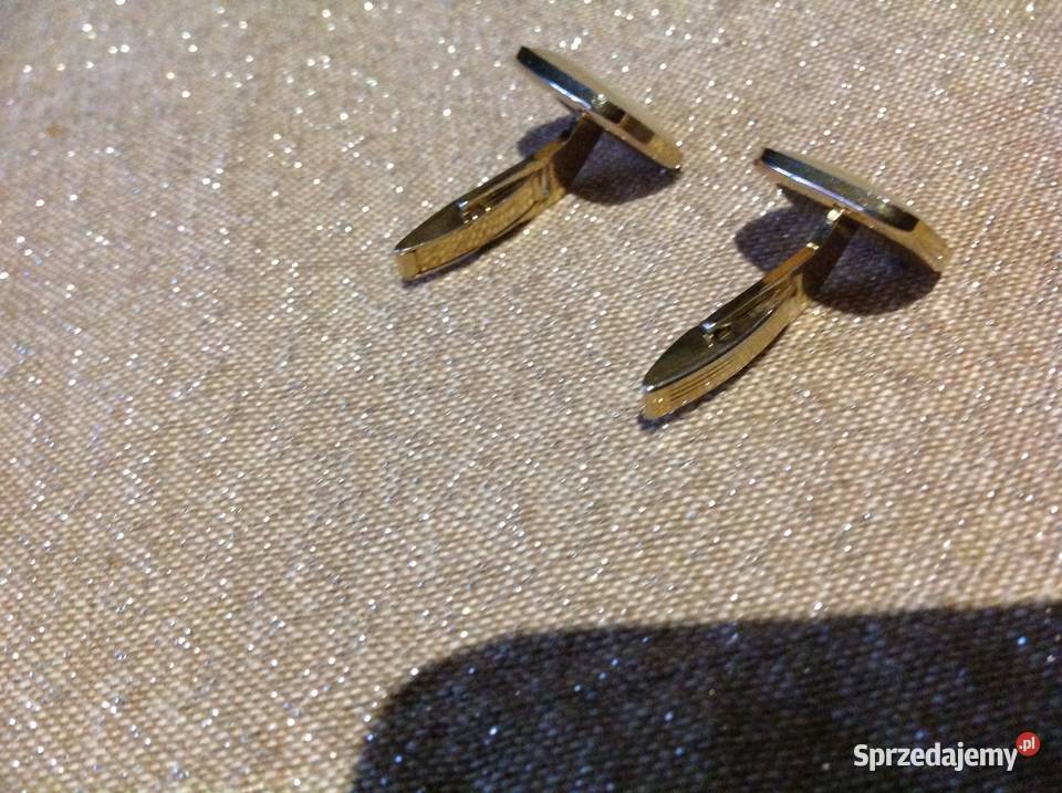 Złote Spinki do Mankietów Vintage