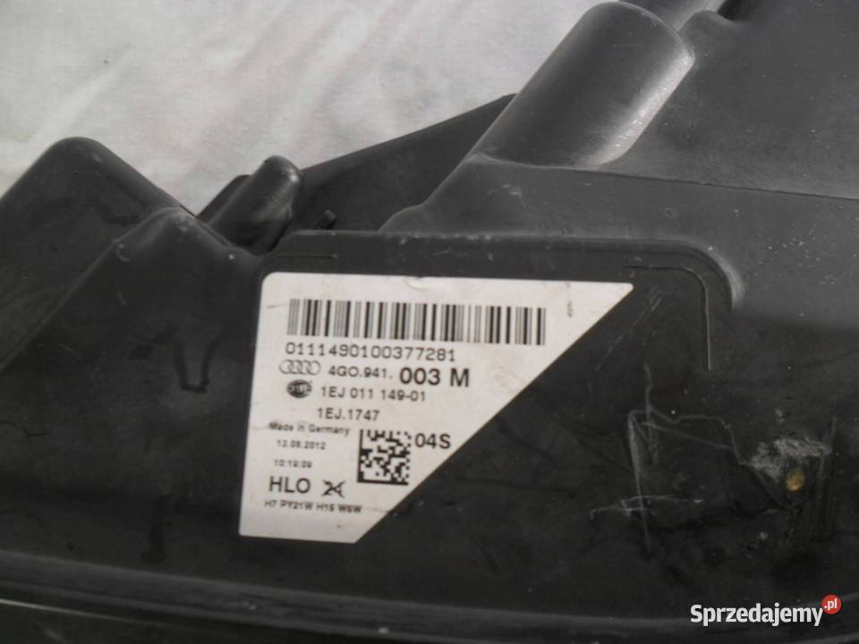 REFLEKTOR PRZÓD STRONA LEWA AUDI A6 S6 C7 4G wielkopolskie Nowy Tomyśl sprzedam