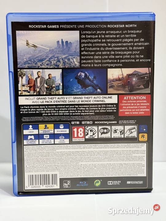 GRA GRAND THEFT AUTO V NA 4 PLAYSTATION 4 POLSKA