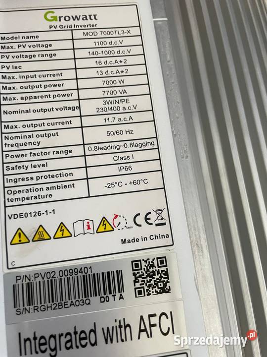 Falownik Growatt Mod 7000KTL3X Dąbrowa Górnicza