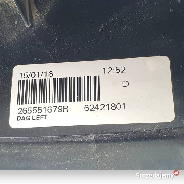 LAMPA LEWA Dacia Duster I LIFT tylna tylnia lewy Chełm