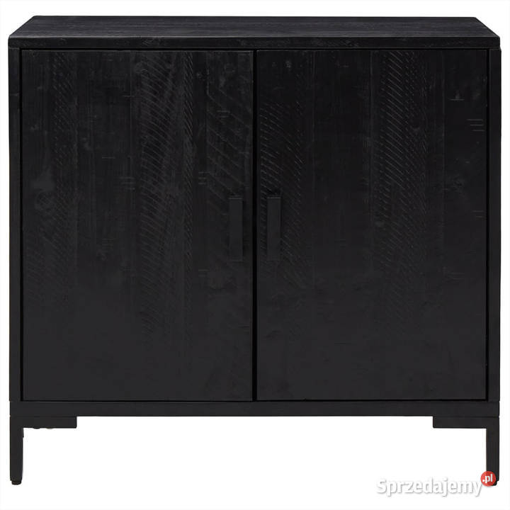 Szafka czarna 75x35x70 lite drewno sosnowe Warszawa