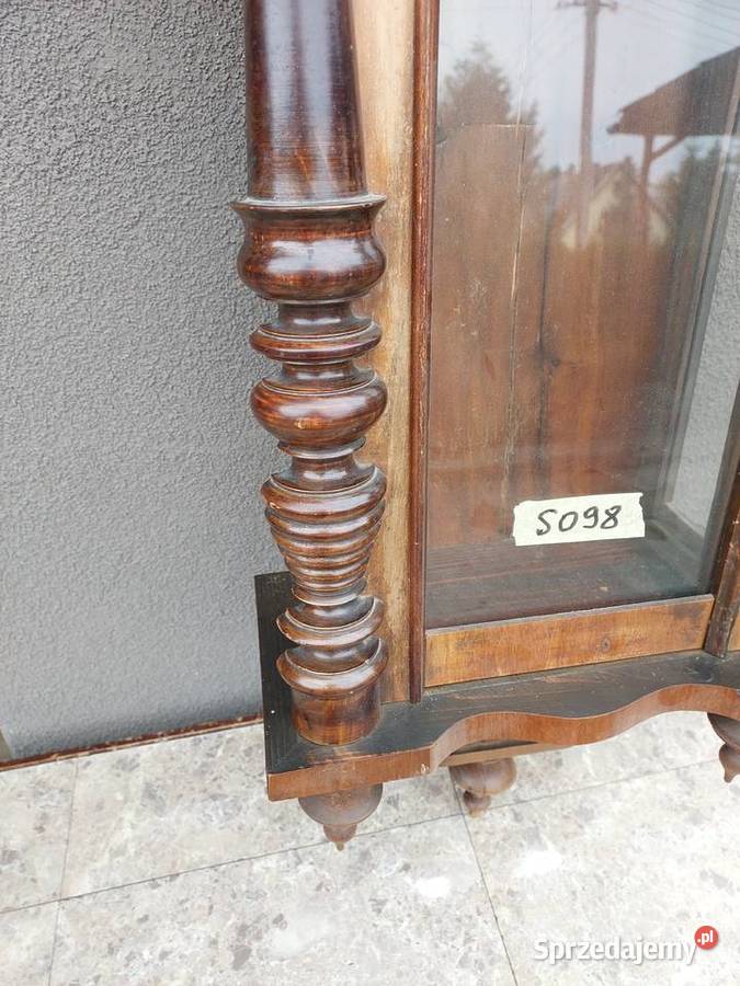 S098 Skrzynia obudowa starego zegara szafka Tczew