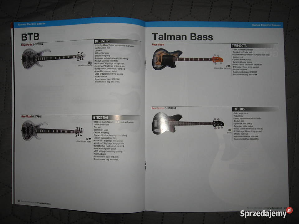 Ibanez 2024 News Catalog katalog gitar Gitary i akcesoria Kępice